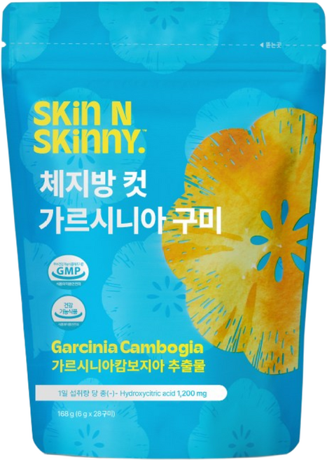 스킨앤스키니 체지방 컷 다이어트간식 가르시니아 구미 젤리, 168g, 1개