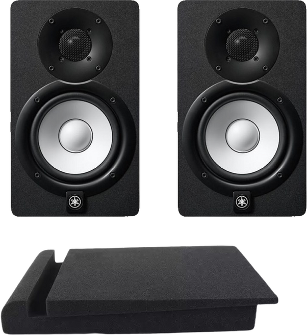 HS5(2개)1조+방진패드 야마하 모니터스피커, 블랙, HS5  MATCHED PAIR