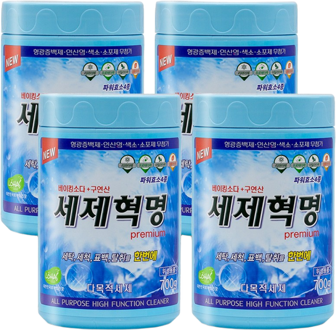 세제혁명 프리미엄, 700g, 4개