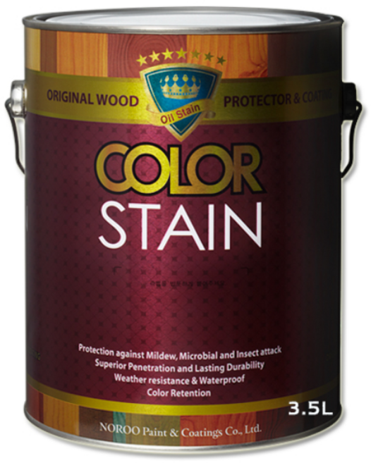 노루페인트 곰팡이방지 목재보호용 올뉴 칼라스테인 무광 3.5L, 월넛4, 1개