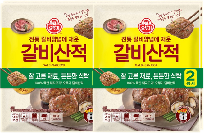 오뚜기 갈비산적 400g 4개