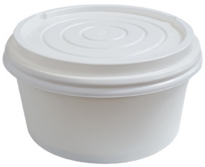 생활을그리다 종이용기 520ml 125 x 65mm + 뚜껑 세트, 200개, 1개