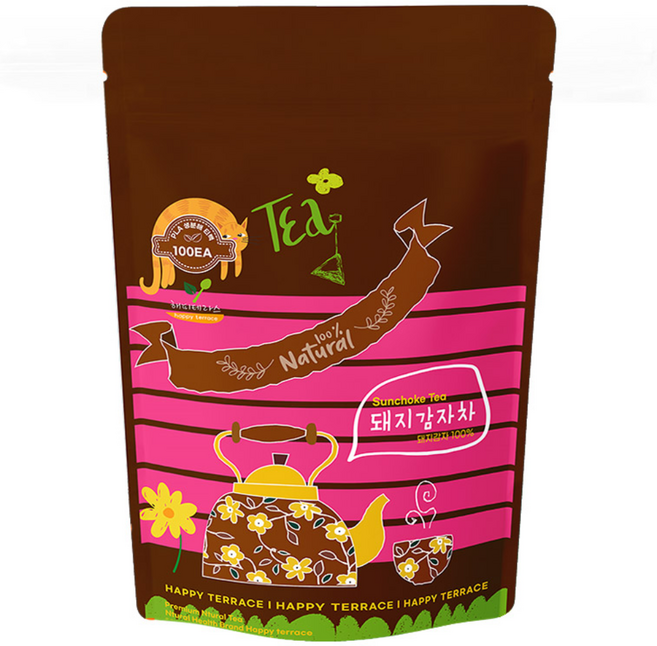 국내산 볶은 돼지감자차 삼각티백, 100개입, 1개