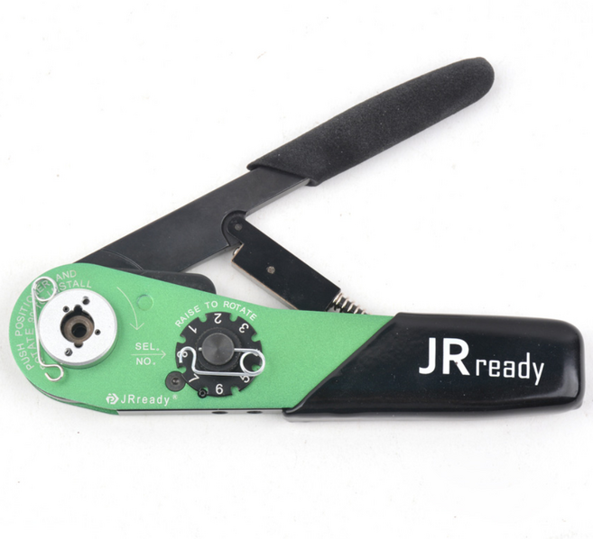 JRready YJQ-W7A 터미널 압착기 수공구(MH860 M22520/7-01 상당) 항공 와이어 케이블 압착 공구 16-28AWG (1.32-0.08mm2), 1개