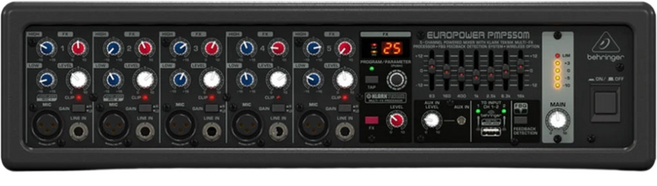 BEHRINGER PMP550M / 파워드 믹서 / 5ch / 500W / 앰프내장 믹서 / PMP-550M / 베링거 / PMP560 M / 행사용 / 공식수입/ PMP 550M