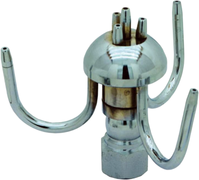협신 트위스트 15Q 분수 분수노즐 연못 실내연못 정원, 1개, 크롬도금