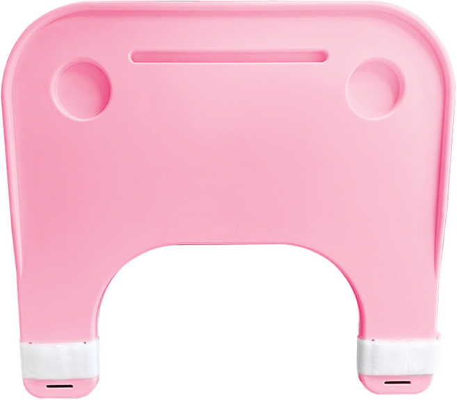 메디컬케어 고급 다용도 벨크로고정 탈부착 휠체어 식판 신형, 핑크, 1개