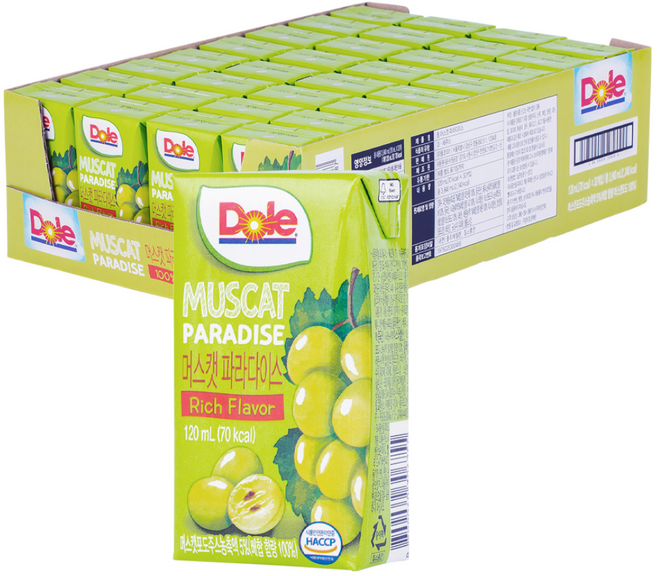 돌 파라다이스 주스 머스캣, 120ml, 32개