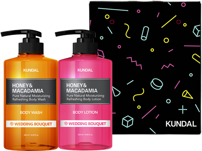 쿤달 바디 선물세트 2구 웨딩부케향, 1세트