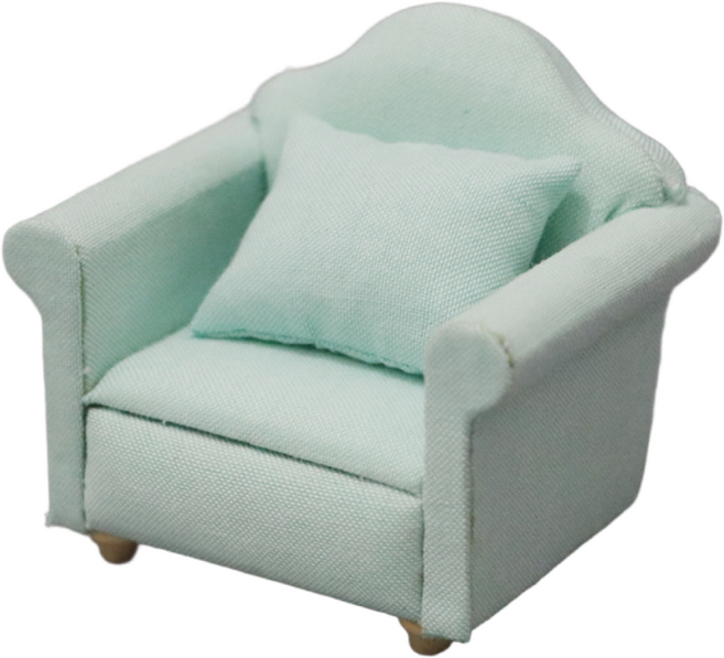 패밀리트리 미니어쳐 가구 돌하우스 소파, 민트, 1개