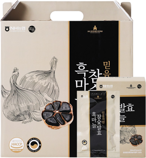 미쁨생활건강 참숯발효 흑마늘즙, 1개, 2.1L