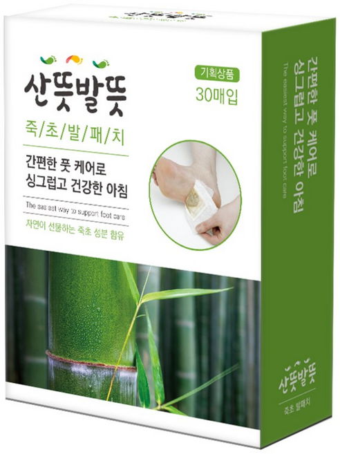 산뜻발뜻 죽초 발패치, 30개입, 1개