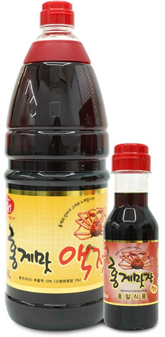 홍일식품 홍게 맛 액젓 1 800ml + 홍게 맛장 소스 200ml 세트, 1세트