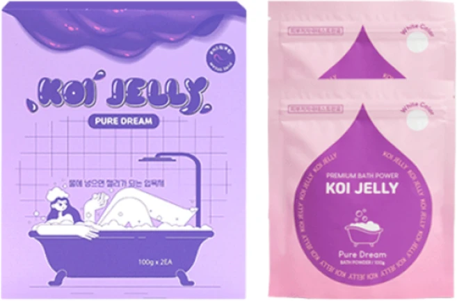 젤리 입욕제 슬라임 목욕놀이 커플 입욕젤 호캉스-코이젤리 1BOX ( ), 퓨어드림(투명), 1개, 200g - 쿠팡