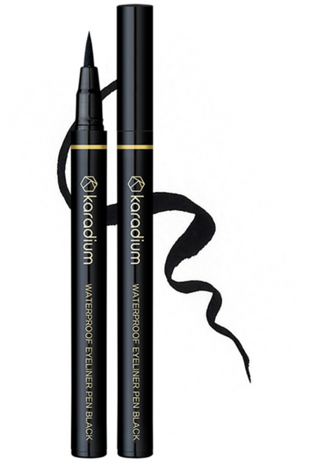 카라디움 워터프루프 펜 아이라이너, 리얼 블랙, 1개