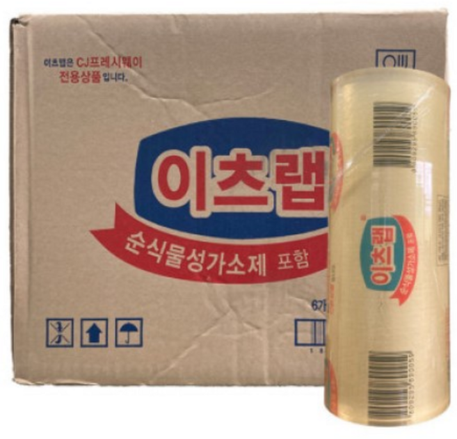 이츠웰 랩 30cm x 500m 1박스 6ea 업소용랩 CJ 이츠랩, 6개