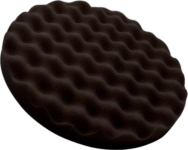 5H 프리미엄 8인치 광택기패드 엠보 와플 폼패드 광택 폴리싱 스폰지, 1개, 검정