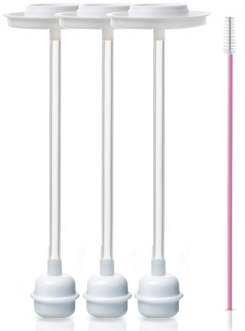 하이비 추달린 스트로우 세트, 1세트, 추달린 스트로우 3p + 세척솔