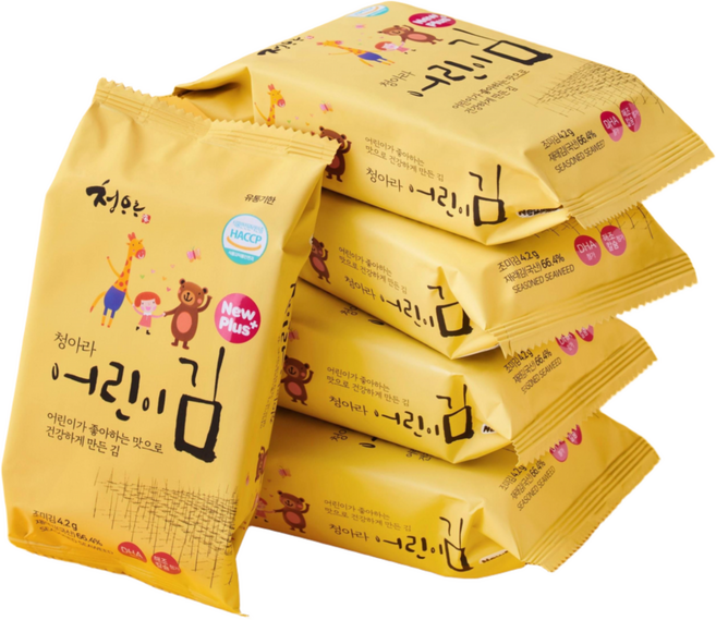 청아라 뉴플러스 어린이김 (1봉 4.2g) 아기김 어린이반찬, 4.2g, 60개