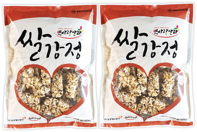 담양 전통한과 쌀강정, 200g, 2개