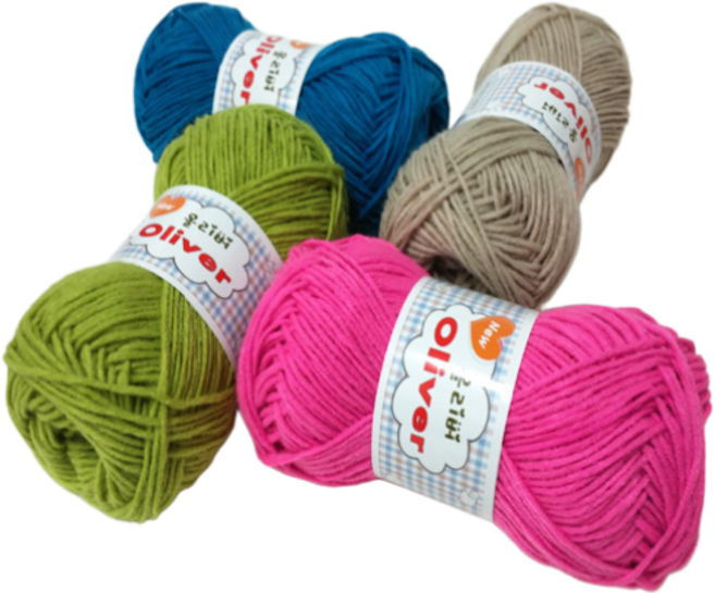 행복뜨기 신생아모자실 블랭킷실 모티브실 털실 뜨개실 뜨개질실 올리버, 551백아이보리~588그린, 1개