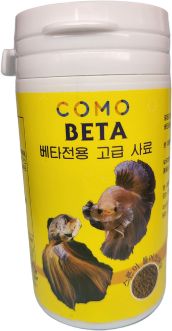 코모 메디 베타 betta 구피 관상어 열대어 사료 일본 수출 국내용 (베타 전용), 1개, 30g