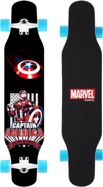 에어워크 캡틴 아메리카 스케이트 보드 42인치 롱보드, 1개