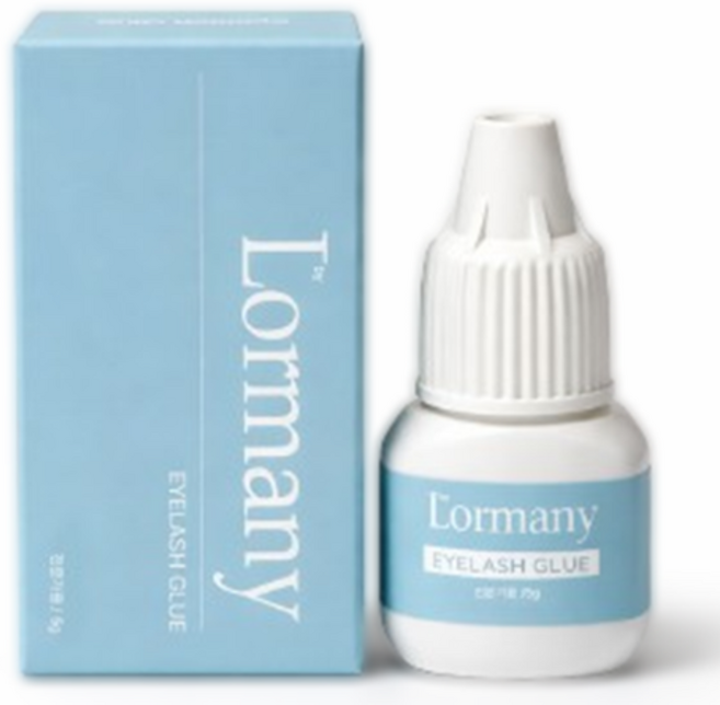 Lormany 속눈썹 글루 무자극 접착제 연장재료(한국산)5g 1개, 검정