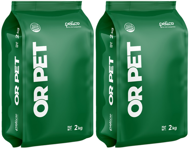 펠리코 올펫 연어 말티즈사료 푸들 포메라니안 노령견 노견 사료, 2개, 2kg