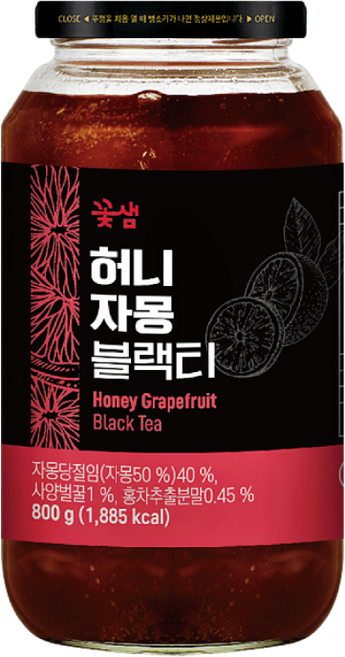 꽃샘 허니 자몽블랙티, 1개, 800g, 1개입