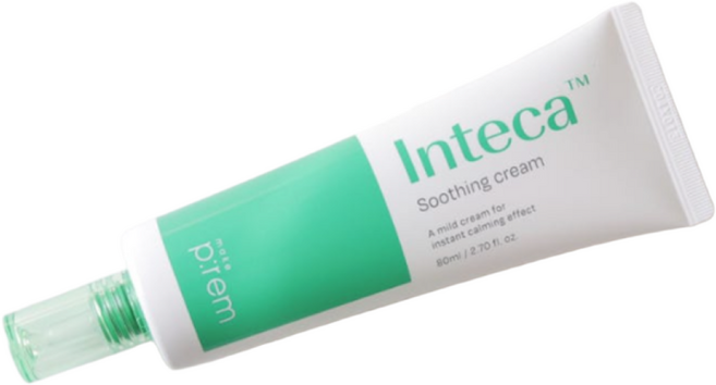 [정품출고] 수분진정 진정크림 시카크림 수부지 보습 수딩크림 저자극 트러블케어 skin 남녀공용 진정 주름케어 수딩크림 <메이크프렘크림> inteca, 80ml, 2개