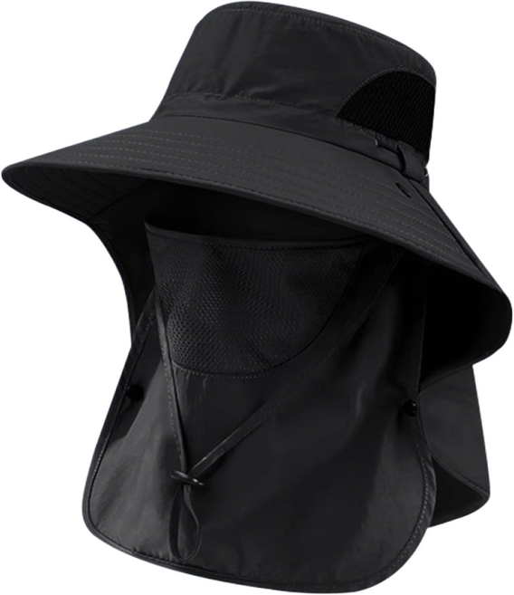 다나몰 등산모자 벙거지모자 버킷햇 캠핑 낚시 자외선차단, 블랙