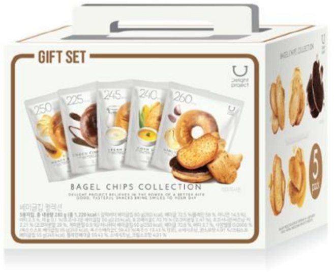 [선물추천] 딜라이트 프로젝트 베이글칩 5종 컬렉션, 1세트