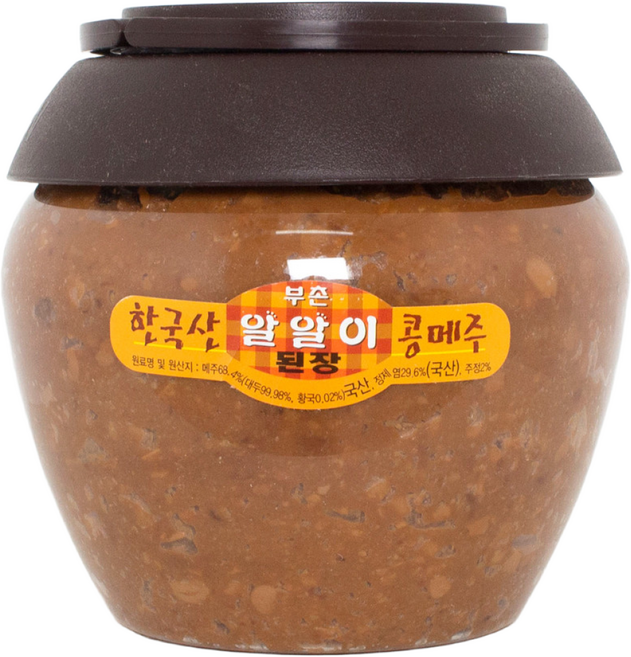 [알알이식품] 알알이 된장 한국산 콩메주, 2kg, 1개
