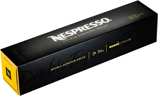 네스프레소 버츄오 더블 에스프레소 돌체 9.5g, 10개입, 4개