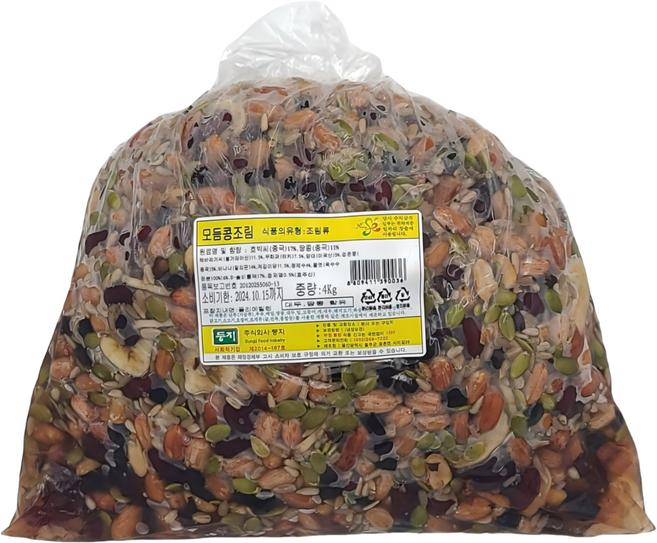 모듬콩조림 국내제조 사회적기업 맛있는 대용량 반찬, 1개, 4kg
