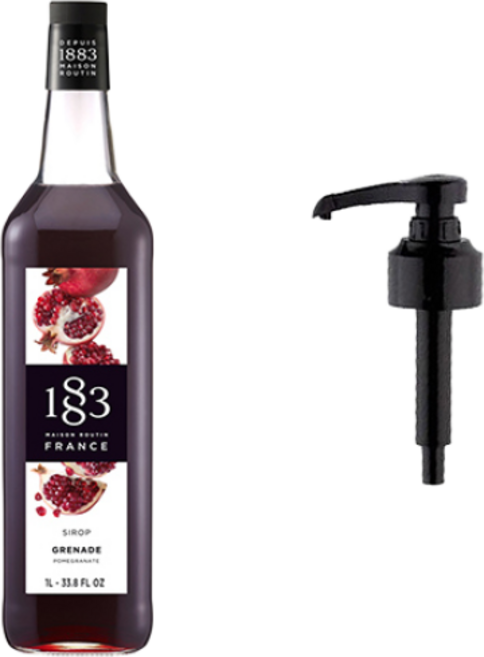 1883 그레나딘시럽 + 범용시럽펌프(로고X), 1개, 1L