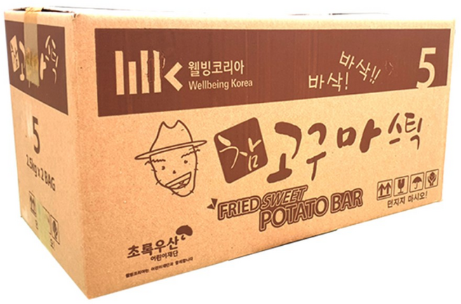 웰빙코리아 대용량 참고구마스틱, 2.5kg, 1개