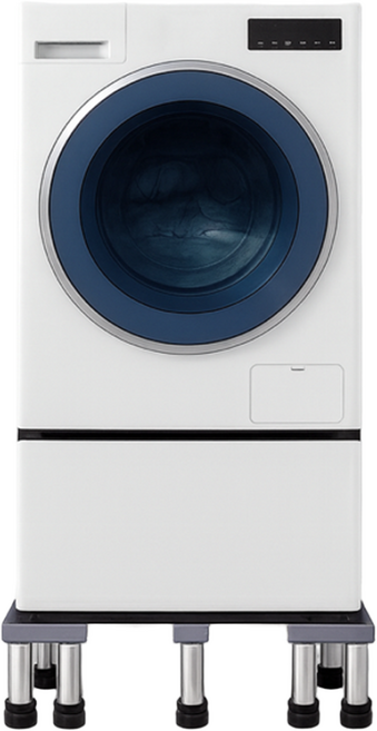 빅사이즈 세탁기 받침대 20cm 16발 높이조절 드럼 통돌이 건조기 소음차단, 1개, NZ-BIG20cm16