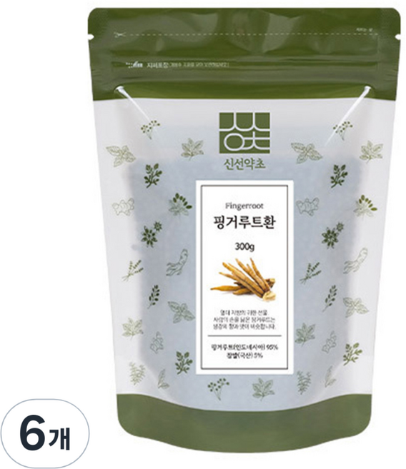 신선약초 핑거루트 환, 300g, 6개