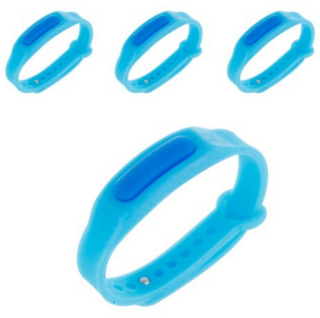 일양약품 토마틴 볼 썸머링 모기퇴치 팔찌 손목밴드 4개세트, 블루4, 4개