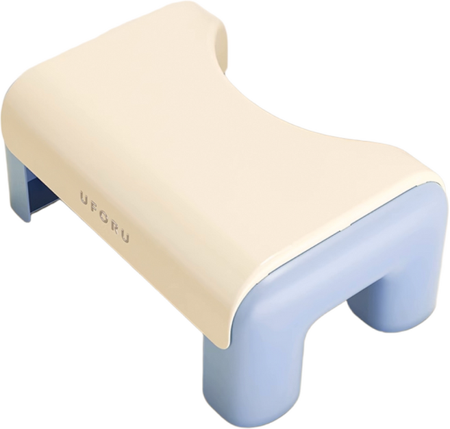 KDNC 가정용 두꺼운 미끄럼 방지 변기 발 받침대, 블루