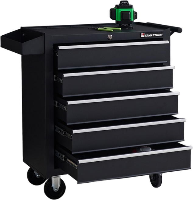 이동식 공구함 공구 다이 카트 공구대 연장 통 부품함 박스, 1개