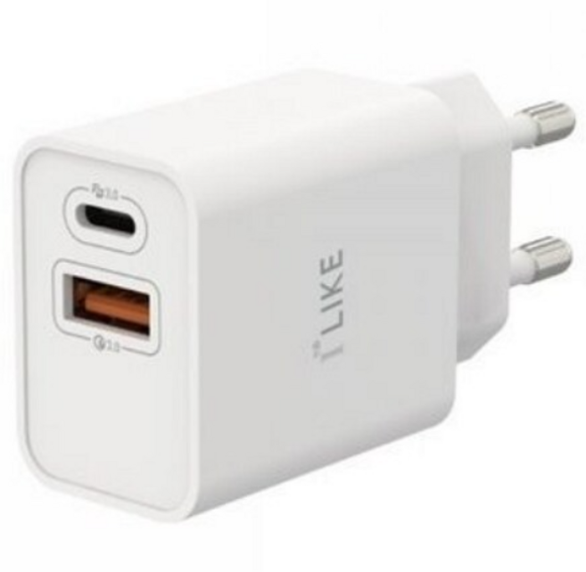 4위 - 아이라이크 초고속충전기 25W PD 고속충전기 USB C타입 USB A 멀티포트 갤럭시 아이폰충전기, 1개,