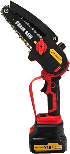 맘모스 미니 무선 전기톱 충전 체인 전동톱 6인치 농사친구 풀세트, 2세트