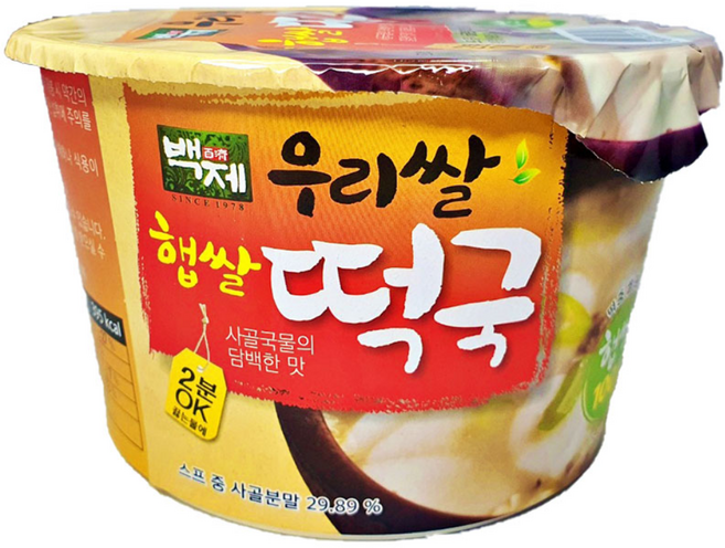 백제 햅쌀떡국, 163g, 12개