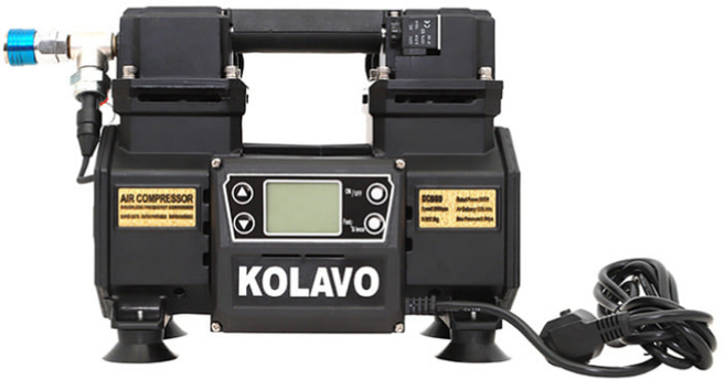 콜라보 콤프레샤 유선타입 KOLAVO DC660 2HP 2마력 저소음 오일리스 타입 콤프월드