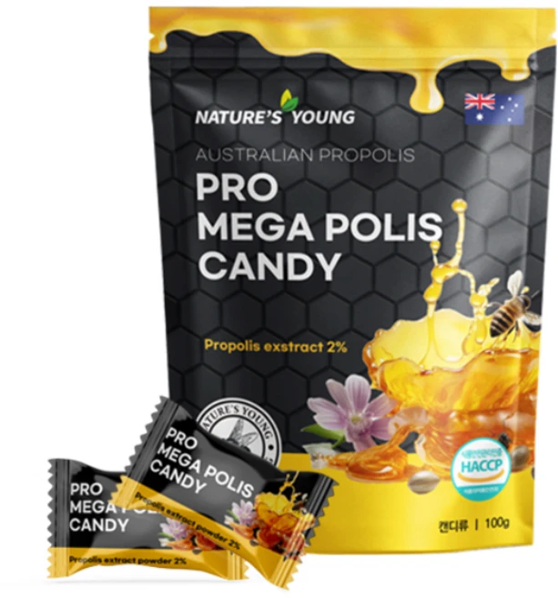 호주 네이쳐스영 프로폴리스 캔디 함량2배, 1개, 100g - 쿠팡