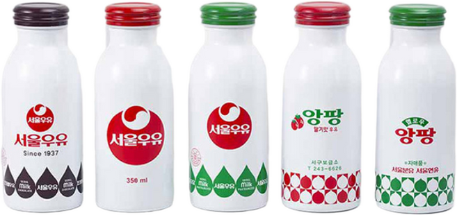 서울우유 레트로 보온 보냉 텀블러, 딸기앙팡, 350ml, 1개