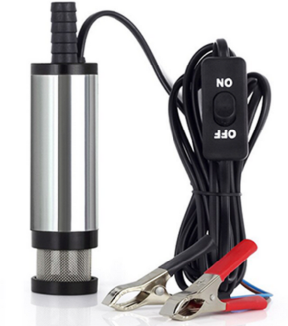 리틀브릿지 세차용 스테인리스 수중 펌프 12V 60W, 1개, 전선길이 3M